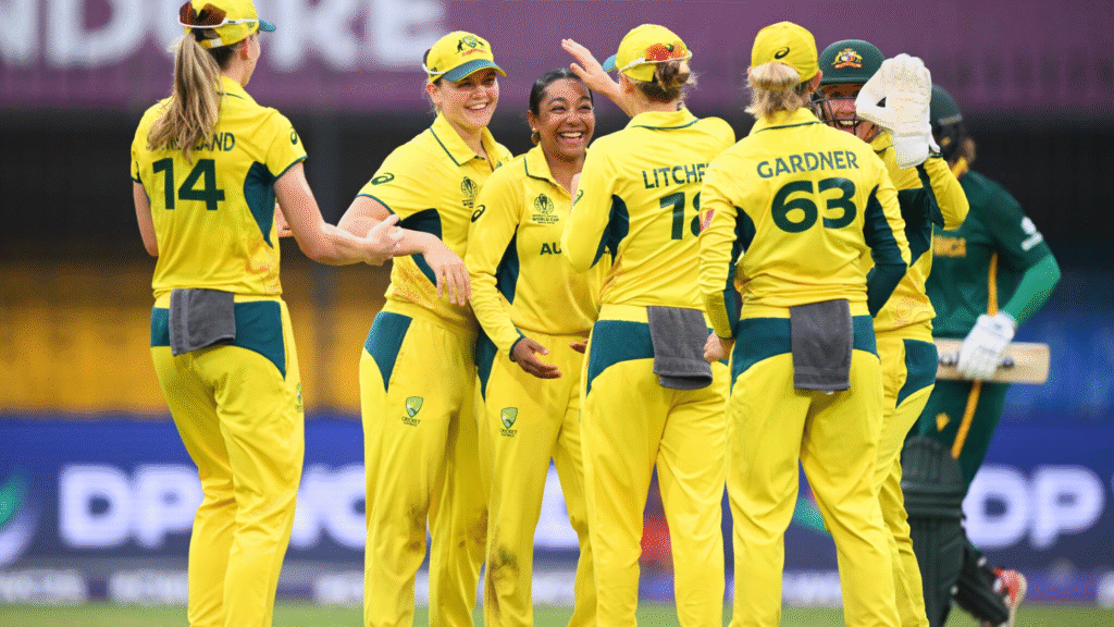 Australia Women vs South Africa Women ICC Women's World Cup 2025: Alana King's 7 wicket haul navigates Australia to a 7 wicket win over South Africa