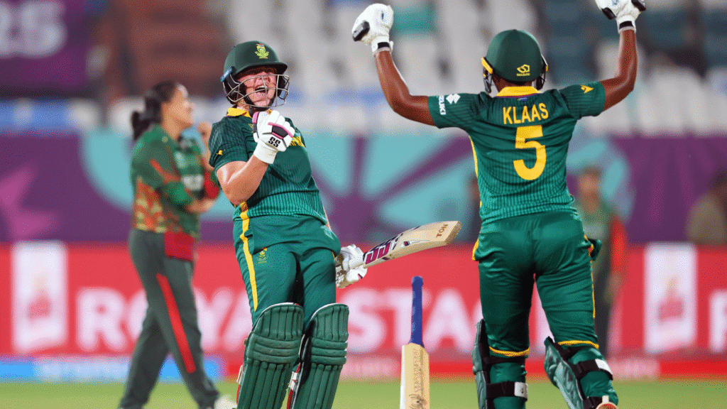 Bangladesh Women vs South Africa Women ICC Women's World Cup 2025: Chloe Tyron's blissful performance help South Africa defeat Bangladesh by 3 wickets